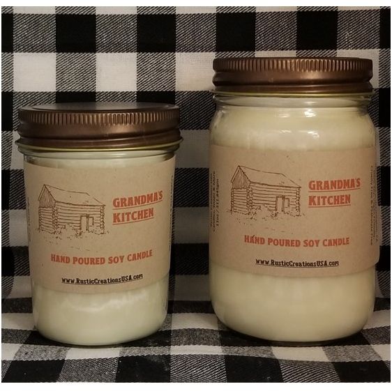 Grandma's Kitchen Canning Jar Soy Candle