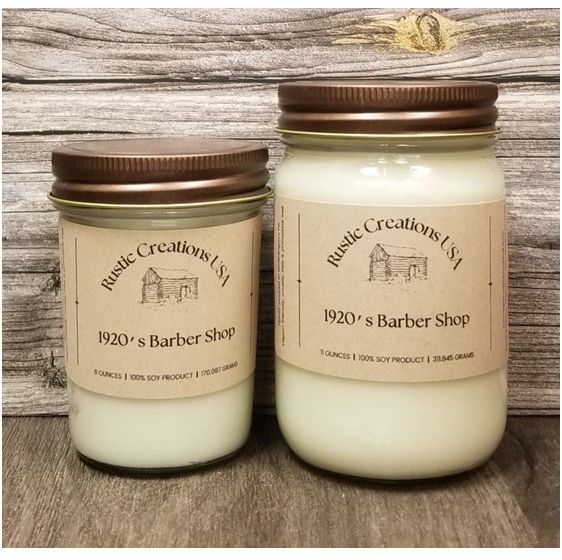 1920's Barber Shop Candle