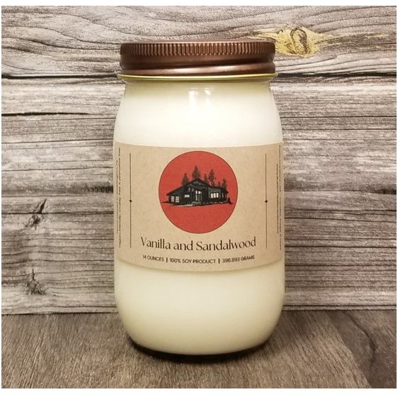 Vanilla and Sandalwood Candle