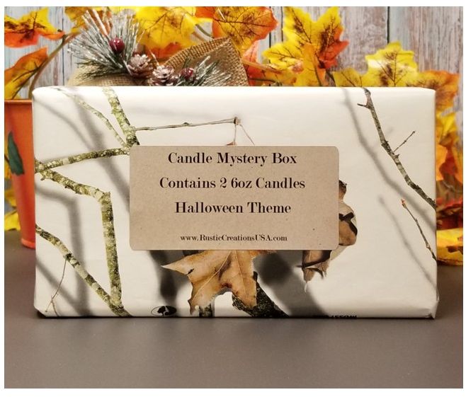 Halloween Themed Mystery Box - 2 Candles