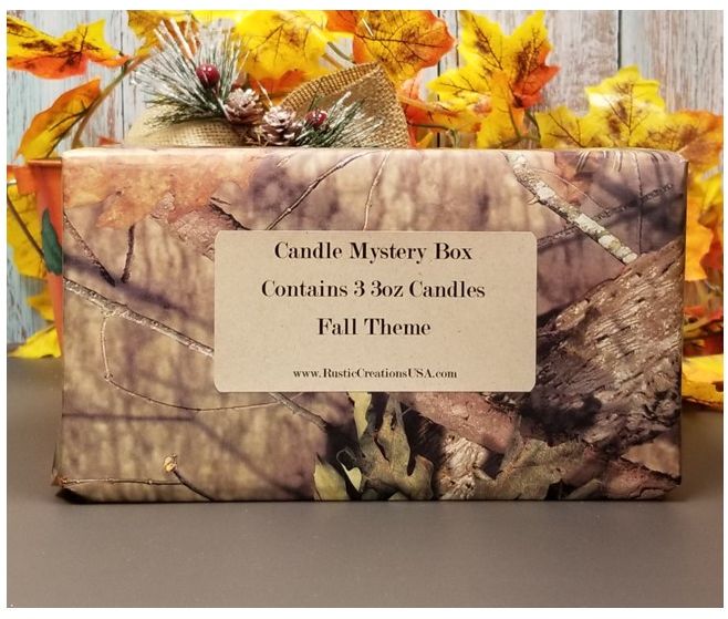 Fall Themed Mystery Box - 3 Candles