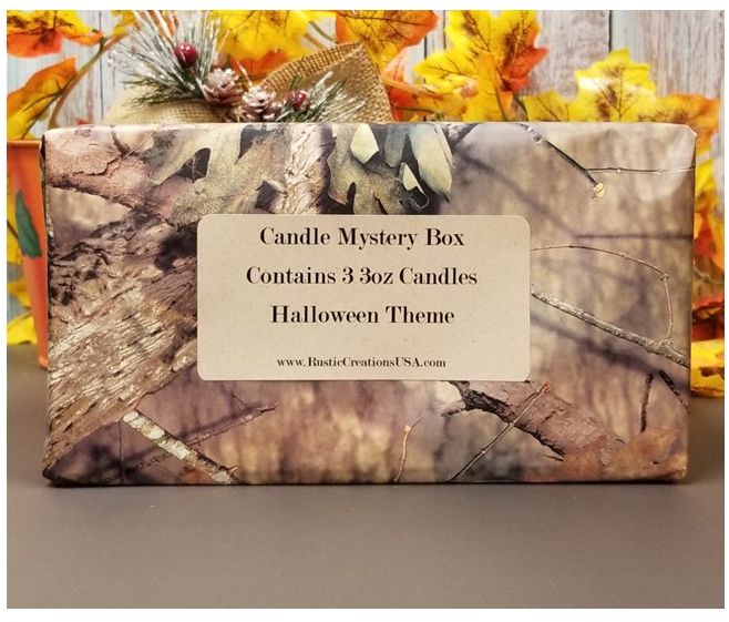 Halloween Themed Mystery Box - 3 Candles