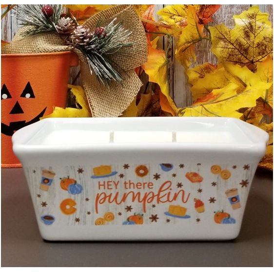 Hey there Pumpkin Mini Loaf Pan with Spiced Strudel Scent