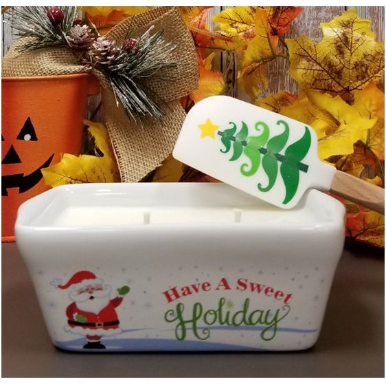 Holiday Mini Loaf Pan and Spatula with Sugar Cookies Scent