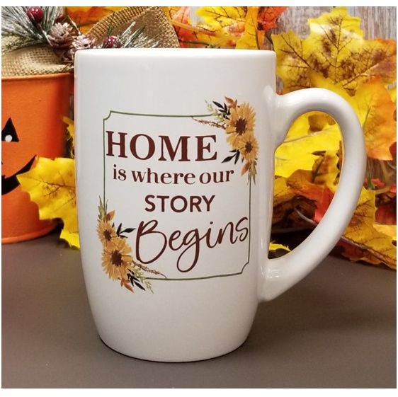 Home is where your Story Begins Mug with Pumpkin Spice 2.0 Scent