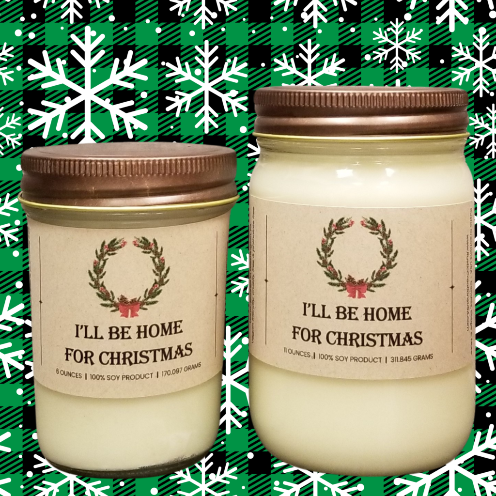 I’ll Be Home for Christmas Candle