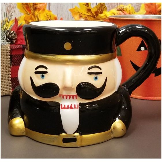 Nutcracker Mug with Holiday Nut Crunch Scent