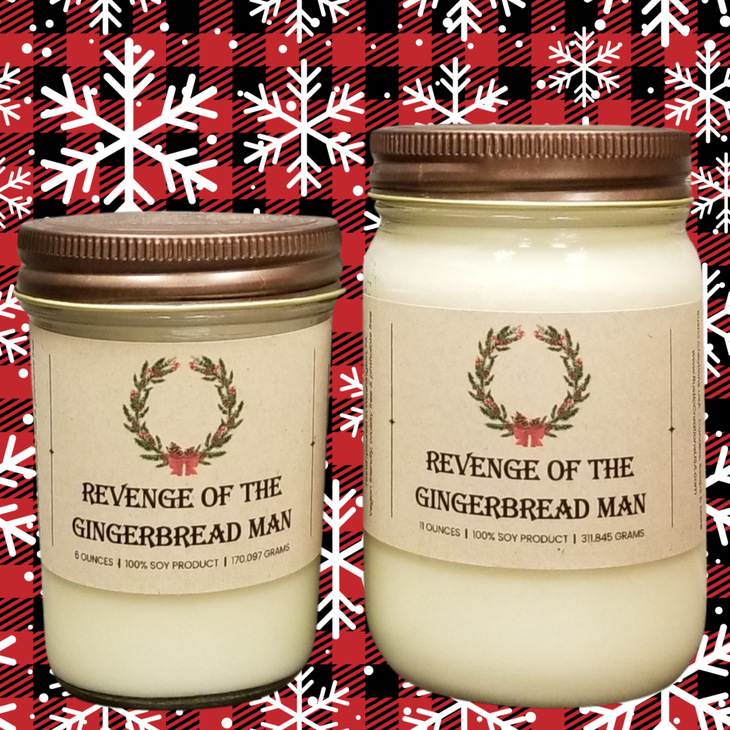 Revenge of the Gingerbread Man Candle