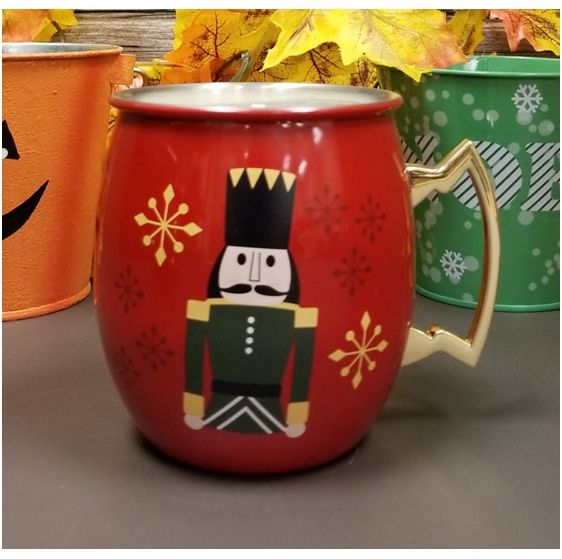 Nutcracker Moscow Mule Mug with Holiday Nut Crunch Scent