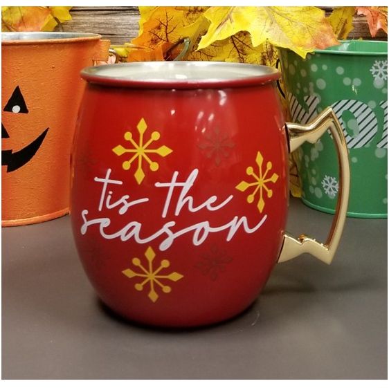 Tis the Season Moscow Mule Mug with Holiday Fizz Scent